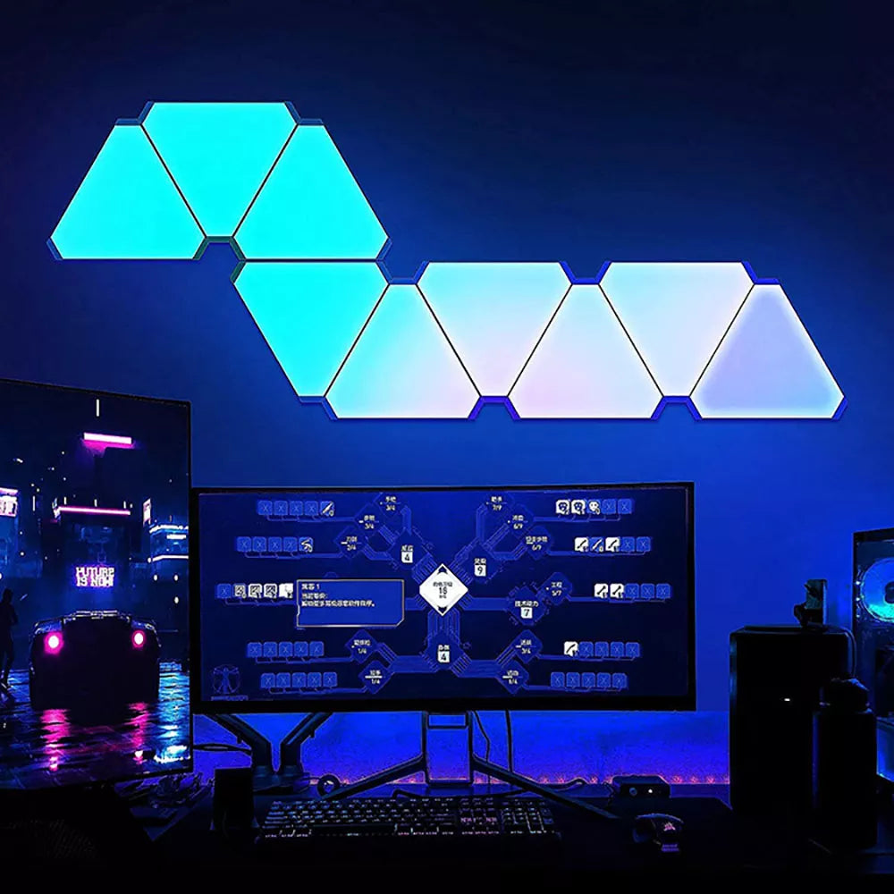 RGB LED Triangular Light Panels - shopssence